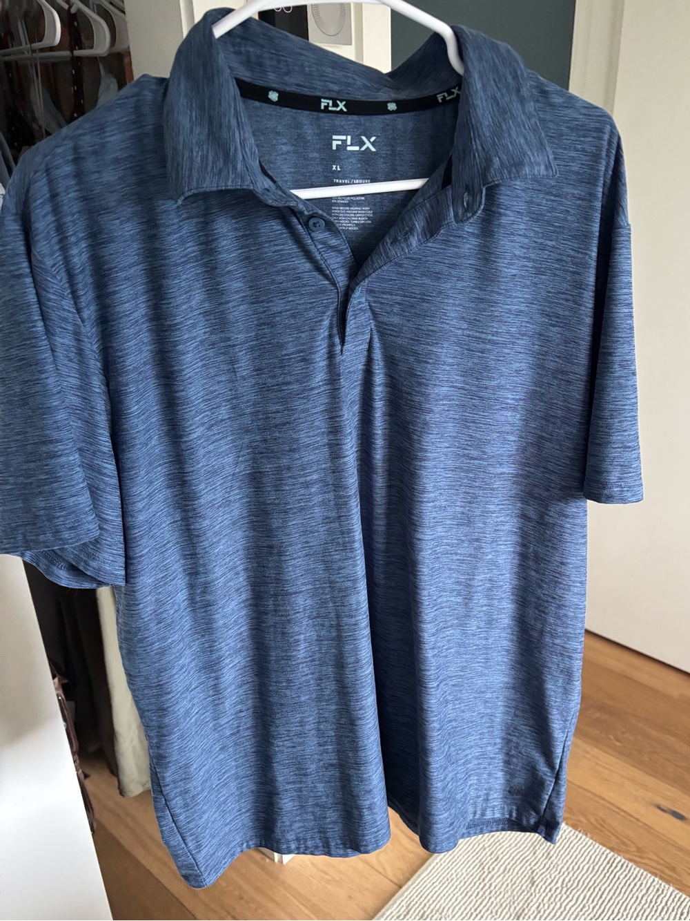 Men's Blue Heather Polo Shirt